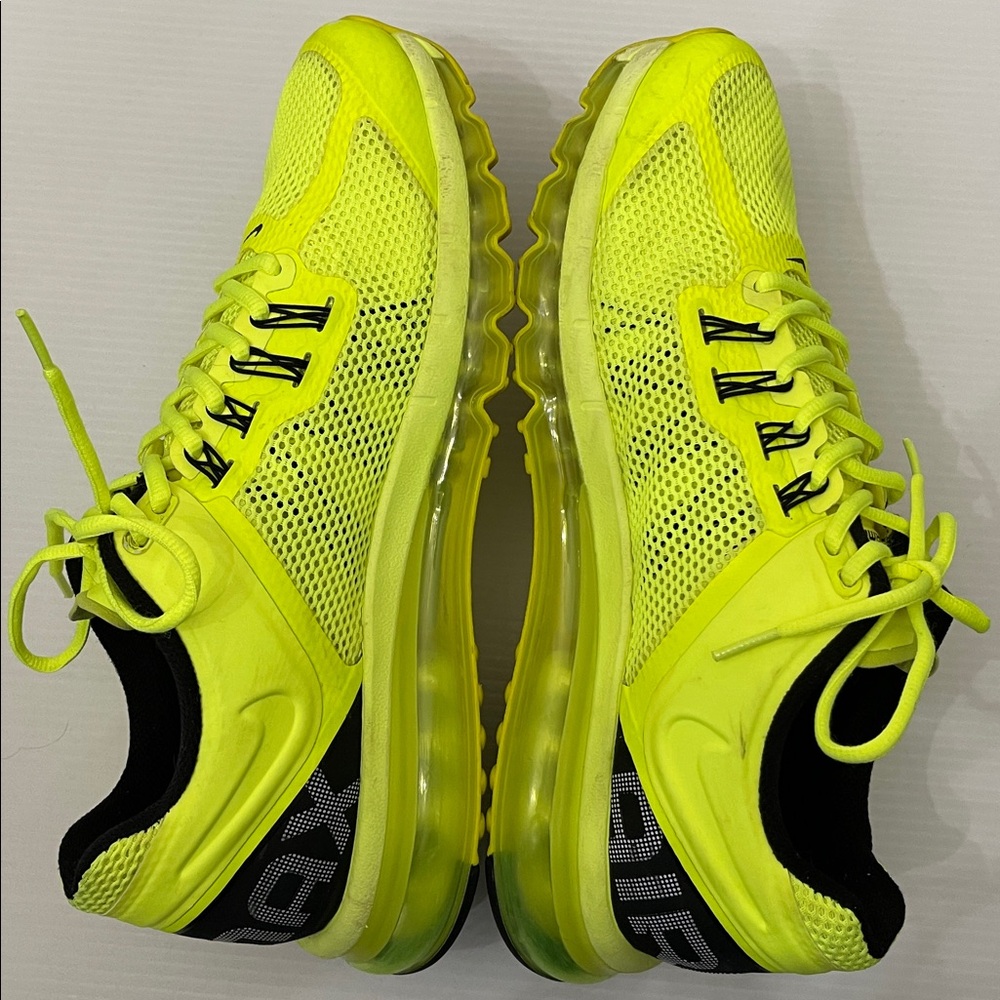 NIKE AIR MAX 2012 VOLT NEON SNEAKERS MENS SIZE 11.5 - Picture 12 of 14